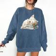 West Highland Terrier Books Dog Breed Westie For Men Women Girls Kids Comfort Colors Sweatshirt Blue Jean