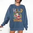 Wild About Reading Books Reader Lover Funny Teacher Animals For Men Women Kids Comfort Colors Sweatshirt Blue Jean Wild About Reading Books Reader Lover Funny Teacher Animals For Men Women Kids Comfort Colors Sweatshirt Blue Jean
