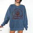 Women's Chapter 21 Book Readers Flower Lovers 21st Birthday Girls Comfort Colors Sweatshirt Blue Jean Women's Chapter 21 Book Readers Flower Lovers 21st Birthday Girls Comfort Colors Sweatshirt Blue Jean