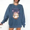 Women's Dungeon Crawler Carl Airbrushed Princess Donut Series Book Comfort Colors Sweatshirt Blue Jean Women's Dungeon Crawler Carl Airbrushed Princess Donut Series Book Comfort Colors Sweatshirt Blue Jean