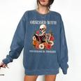 Women's Psychological Thriller Book Reader Lover Comfort Colors Sweatshirt Blue Jean Women's Psychological Thriller Book Reader Lover Comfort Colors Sweatshirt Blue Jean