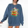 Women's History Month Black History Shirts Book Lover Teacher Comfort Colors Sweatshirt Blue Jean