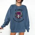 If I Wreck Pause My Audiobook Lover Reader Book-Club Women Comfort Colors Sweatshirt Blue Jean