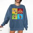 Wrestling Comic Book Wrestler Mexican Lucha Libre Mask Comfort Colors Sweatshirt Blue Jean Wrestling Comic Book Wrestler Mexican Lucha Libre Mask Comfort Colors Sweatshirt Blue Jean
