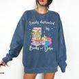 Yarn Quote Easily Distracted By Books And Yarn Reader Comfort Colors Sweatshirt Blue Jean Yarn Quote Easily Distracted By Books And Yarn Reader Comfort Colors Sweatshirt Blue Jean