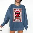Yes Sir The Good-Girl The Good-Girl Tarot Card Smut Book Comfort Colors Sweatshirt Blue Jean