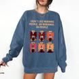 I Dont Like Morning People Introvert Coffee Lover Antisocial Raglan Baseball Tee Comfort Colors Sweatshirt Denim