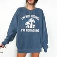Introvert Mushroom Forager Humor Comfort Colors Sweatshirt Denim Introvert Mushroom Forager Humor Comfort Colors Sweatshirt Denim