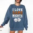 I Love Game Nights Host And Maybe 3 People Introvert Comfort Colors Sweatshirt Denim