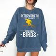 Sun Conure Introvert Parrot Bird Sun Conure Comfort Colors Sweatshirt Denim Sun Conure Introvert Parrot Bird Sun Conure Comfort Colors Sweatshirt Denim