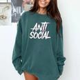 Anti Social Anti Social Club Introvert People Haters Comfort Colors Sweatshirt Blue Spruce Anti Social Anti Social Club Introvert People Haters Comfort Colors Sweatshirt Blue Spruce