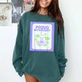 Cool Fun Cute Proud Introvert Cat Character For Men Women Comfort Colors Sweatshirt Blue Spruce Cool Fun Cute Proud Introvert Cat Character For Men Women Comfort Colors Sweatshirt Blue Spruce