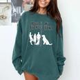 Your Friends Vs My Friend Introvert Pet Dog Owner Men Women Kids Comfort Colors Sweatshirt Blue Spruce