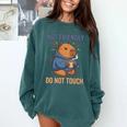 Grouchy Capybara Not Friendly Do Not Touch Introvert Premium Tri-Blend Comfort Colors Sweatshirt Blue Spruce Grouchy Capybara Not Friendly Do Not Touch Introvert Premium Tri-Blend Comfort Colors Sweatshirt Blue Spruce