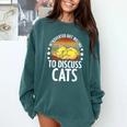 Introvert Cat Kitten Quote For Feline Whisperer Comfort Colors Sweatshirt Blue Spruce Introvert Cat Kitten Quote For Feline Whisperer Comfort Colors Sweatshirt Blue Spruce