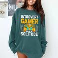 Introvert Gamer Video Games Anti Social Team Player Comfort Colors Sweatshirt Blue Spruce Introvert Gamer Video Games Anti Social Team Player Comfort Colors Sweatshirt Blue Spruce