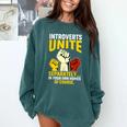 Introverts Unite Introvert Antisocial Anti Social Comfort Colors Sweatshirt Blue Spruce Introverts Unite Introvert Antisocial Anti Social Comfort Colors Sweatshirt Blue Spruce