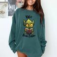 100 Book Goblin Cute Book Reader And Library Lover Comfort Colors Sweatshirt Chalky Mint
