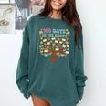 100 Days Of School 100 Days In The Books English Teacher Comfort Colors Sweatshirt Chalky Mint
