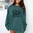 2nd Birthday Girl Chapter 2 Reading Book Lover 2 Year Old Comfort Colors Sweatshirt Chalky Mint