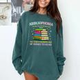 Abibliophobia Bibliophilia Abibliophobia Book Lovers Comfort Colors Sweatshirt Chalky Mint