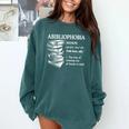 Abibliophobia Reading Bookworm Comfort Colors Sweatshirt Chalky Mint Abibliophobia Reading Bookworm Comfort Colors Sweatshirt Chalky Mint