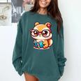 Adorable Book Lover Chipmunk With Reading Glasses Cute Premium Comfort Colors Sweatshirt Chalky Mint Adorable Book Lover Chipmunk With Reading Glasses Cute Premium Comfort Colors Sweatshirt Chalky Mint