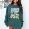 Anti Social Book Club Go Away I'm Reading Comfort Colors Sweatshirt Chalky Mint