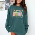 Applied Behavior Analysis Book Wildflower ABA RBT Therapist Premium Tri-Blend Comfort Colors Sweatshirt Chalky Mint