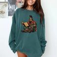 Attila The Hun Reading A Book Comfort Colors Sweatshirt Chalky Mint Attila The Hun Reading A Book Comfort Colors Sweatshirt Chalky Mint