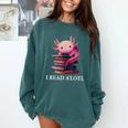 Axolotl Book Lover Librarian Reading Library Readers Comfort Colors Sweatshirt Chalky Mint Axolotl Book Lover Librarian Reading Library Readers Comfort Colors Sweatshirt Chalky Mint