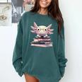 Axolotl Books Readsalotl Reading Bookworm Kawaii Axolotl Comfort Colors Sweatshirt Chalky Mint Axolotl Books Readsalotl Reading Bookworm Kawaii Axolotl Comfort Colors Sweatshirt Chalky Mint