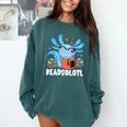 Axolotl Read Book Kawaii Reading Books For Men Women Comfort Colors Sweatshirt Chalky Mint