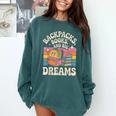 Backpacks Books And Big Dreams Cute Back To School Comfort Colors Sweatshirt Chalky Mint Backpacks Books And Big Dreams Cute Back To School Comfort Colors Sweatshirt Chalky Mint