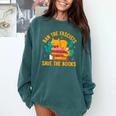 Ban The Fascist Save The Books For a Book Fan Comfort Colors Sweatshirt Chalky Mint Ban The Fascist Save The Books For a Book Fan Comfort Colors Sweatshirt Chalky Mint