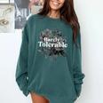 Barely Tolerable Shirt Floral Book Lover Quote Bookish Comfort Colors Sweatshirt Chalky Mint