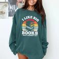I LIKE BIG BOOKS AND I CANNOT LIE Book Lover Print Comfort Colors Sweatshirt Chalky Mint I LIKE BIG BOOKS AND I CANNOT LIE Book Lover Print Comfort Colors Sweatshirt Chalky Mint