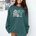 Boho Book Just A Girl Who Loves Books And Coffee Comfort Colors Sweatshirt Chalky Mint