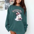 Boo Ghost Books Coquette Bow Halloween Women School Teacher Comfort Colors Sweatshirt Chalky Mint Boo Ghost Books Coquette Bow Halloween Women School Teacher Comfort Colors Sweatshirt Chalky Mint