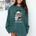Boo Skeleton Skull Books Halloween Women School Teacher Kid Comfort Colors Sweatshirt Chalky Mint Boo Skeleton Skull Books Halloween Women School Teacher Kid Comfort Colors Sweatshirt Chalky Mint