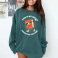 This Is My Book Character Costume- Dabbing Book Kids Comfort Colors Sweatshirt Chalky Mint