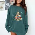 Book Christmas Tree Teacher Book Lover Crew Neck Modern Classic Christmas Small Short Sleeve -Adults -Kids Comfort Colors Sweatshirt Chalky Mint Book Christmas Tree Teacher Book Lover Crew Neck Modern Classic Christmas Small Short Sleeve -Adults -Kids Comfort Colors Sweatshirt Chalky Mint