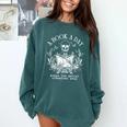 A Book A Day Keep The Mental Breakdown Away Comfort Colors Sweatshirt Chalky Mint