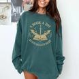 A Book A Day Keeps Reality Away Reading Escape Quote Comfort Colors Sweatshirt Chalky Mint