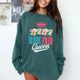 Book Fair Queen Comfort Colors Sweatshirt Chalky Mint