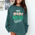 Book Fair Queen Literature School Book Fair Event Comfort Colors Sweatshirt Chalky Mint