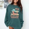 Book Girl Summer Book Reading Retro Sunset Comfort Colors Sweatshirt Chalky Mint Book Girl Summer Book Reading Retro Sunset Comfort Colors Sweatshirt Chalky Mint