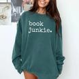 Book Junkie Reading Shirts Comfort Colors Sweatshirt Chalky Mint