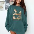 Book Lover Bookish Bookworm Reading Is My Otter-Obsession Comfort Colors Sweatshirt Chalky Mint