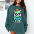 Book Lover Frankenstein's Monster With Reading Glasses Comfort Colors Sweatshirt Chalky Mint Book Lover Frankenstein's Monster With Reading Glasses Comfort Colors Sweatshirt Chalky Mint